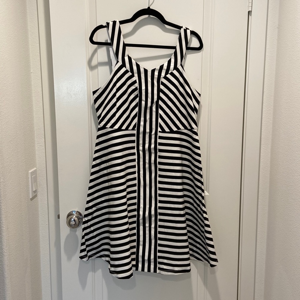 Black/White Stripe Sundress